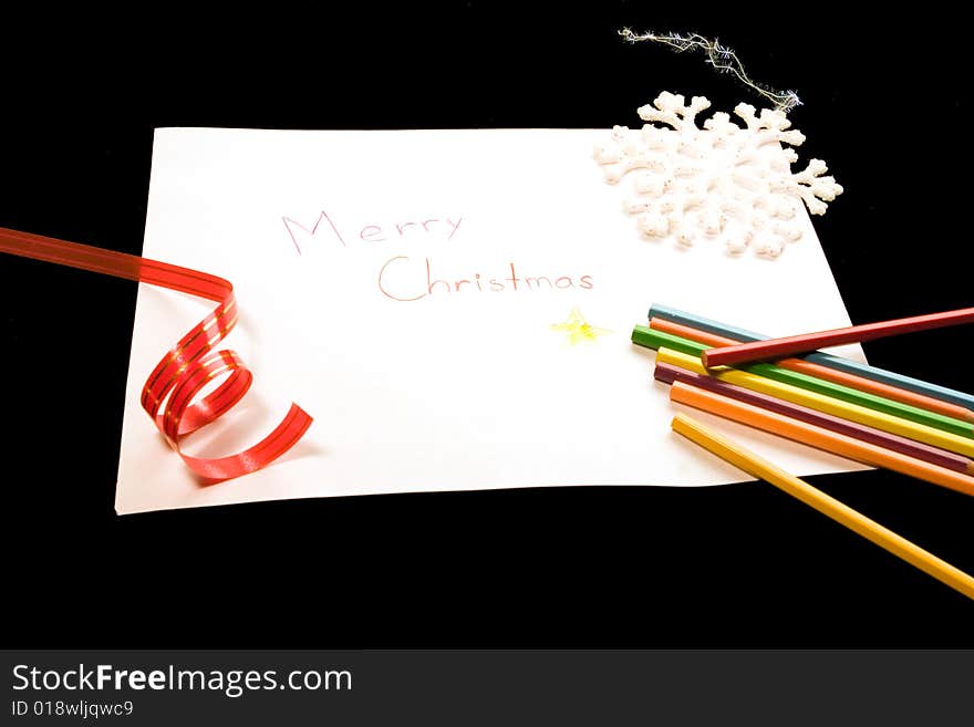 Drawing Merry Christmas