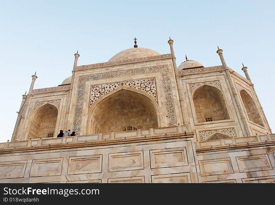 Taj Mahal at the morning time