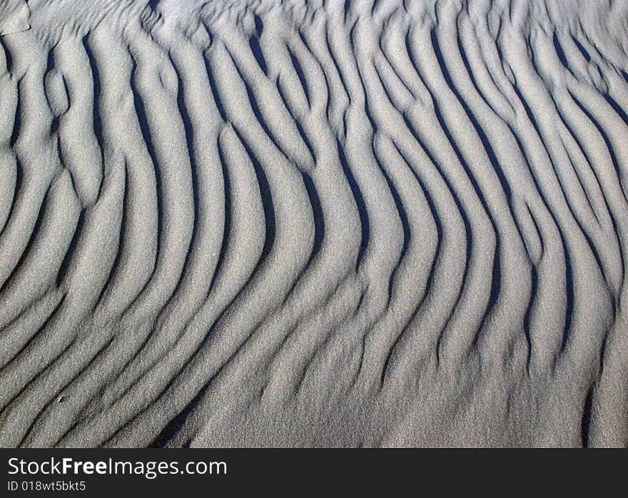 Wind generated sand pattern