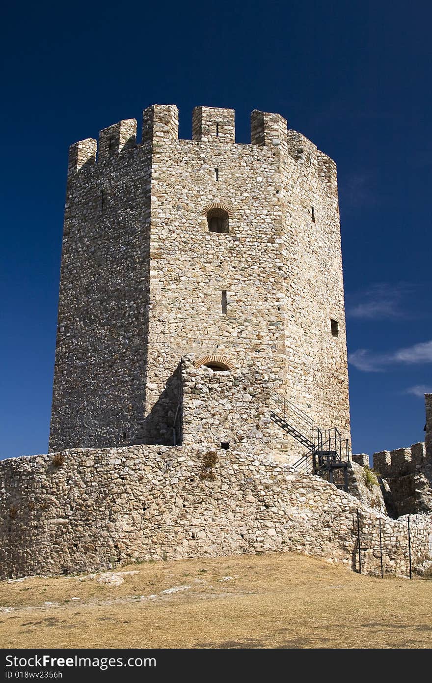 Old Platamonas castle in Greece. Old Platamonas castle in Greece