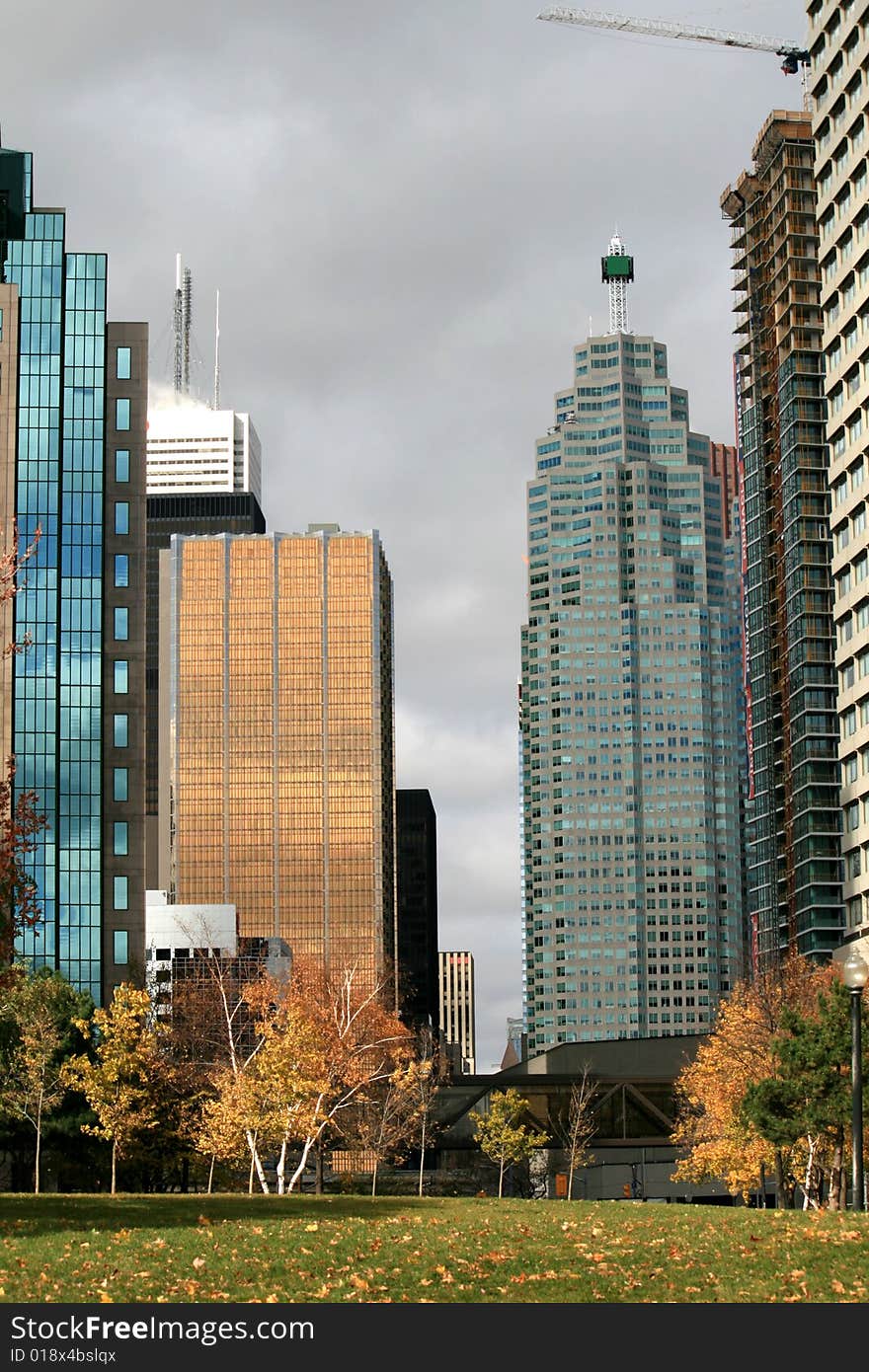 Urban Landscape At Autumn