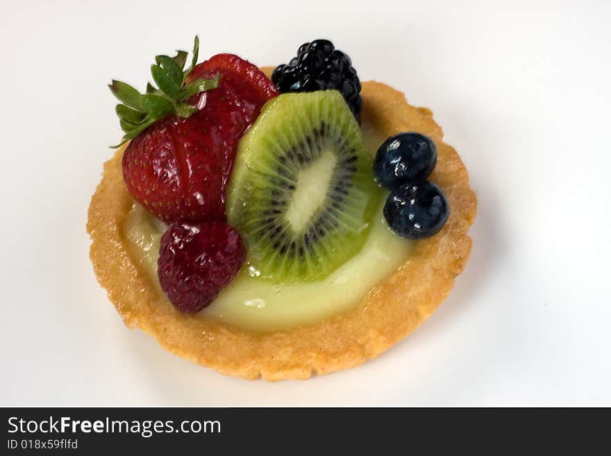 Assorted Berry Kiwi Custard Tart. Assorted Berry Kiwi Custard Tart