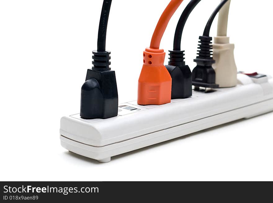 Plugs in a power strip