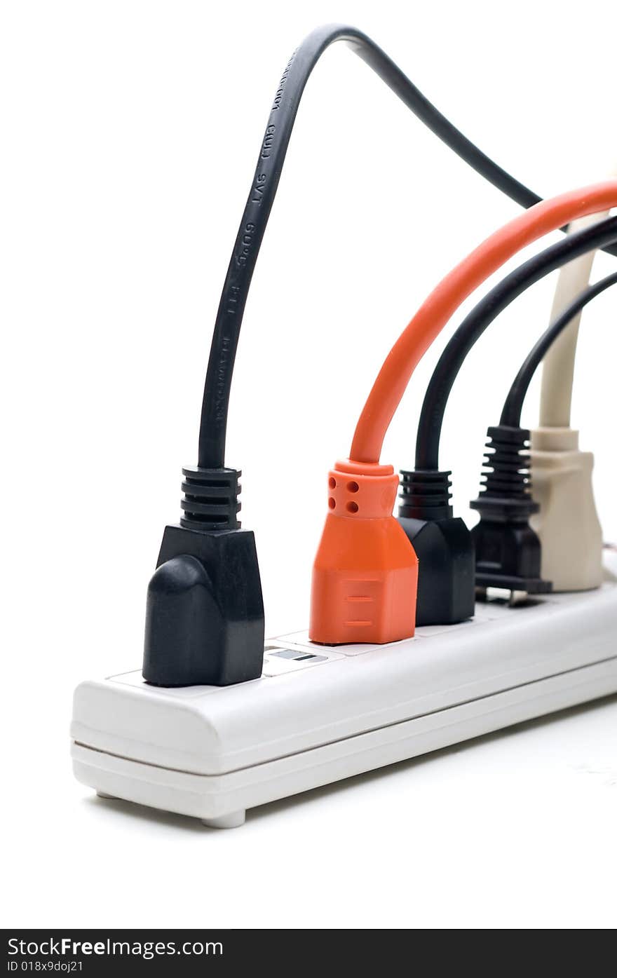 Plugs in a power strip