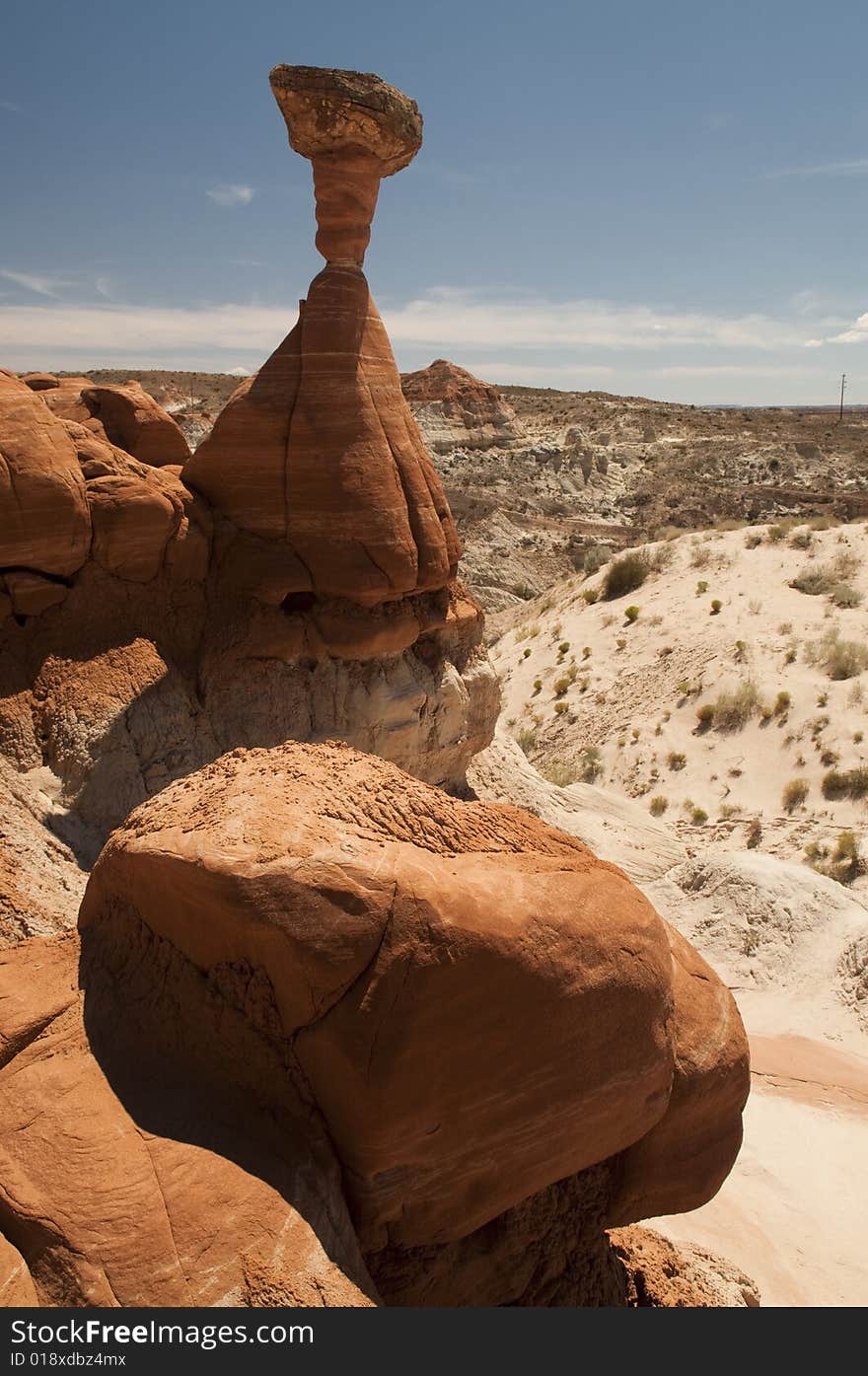 Toadstool In Paria Wilderness, Utah