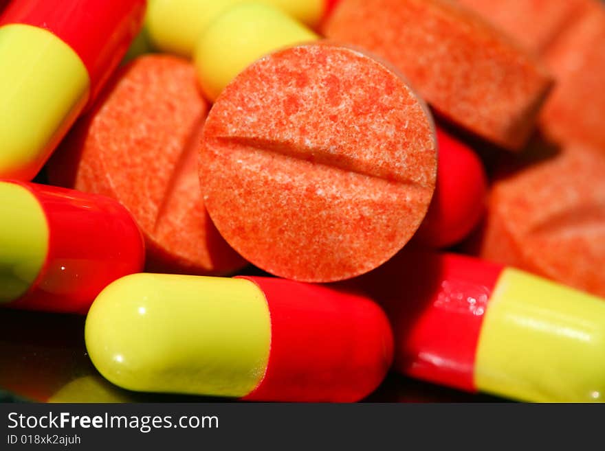 Orange pills