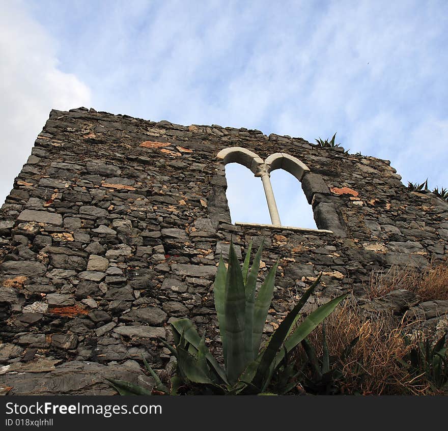 Old castle in portovenere