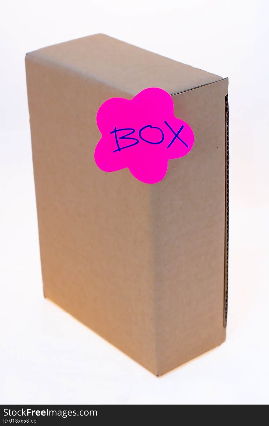Open cardboard box white backgrounds - isolated