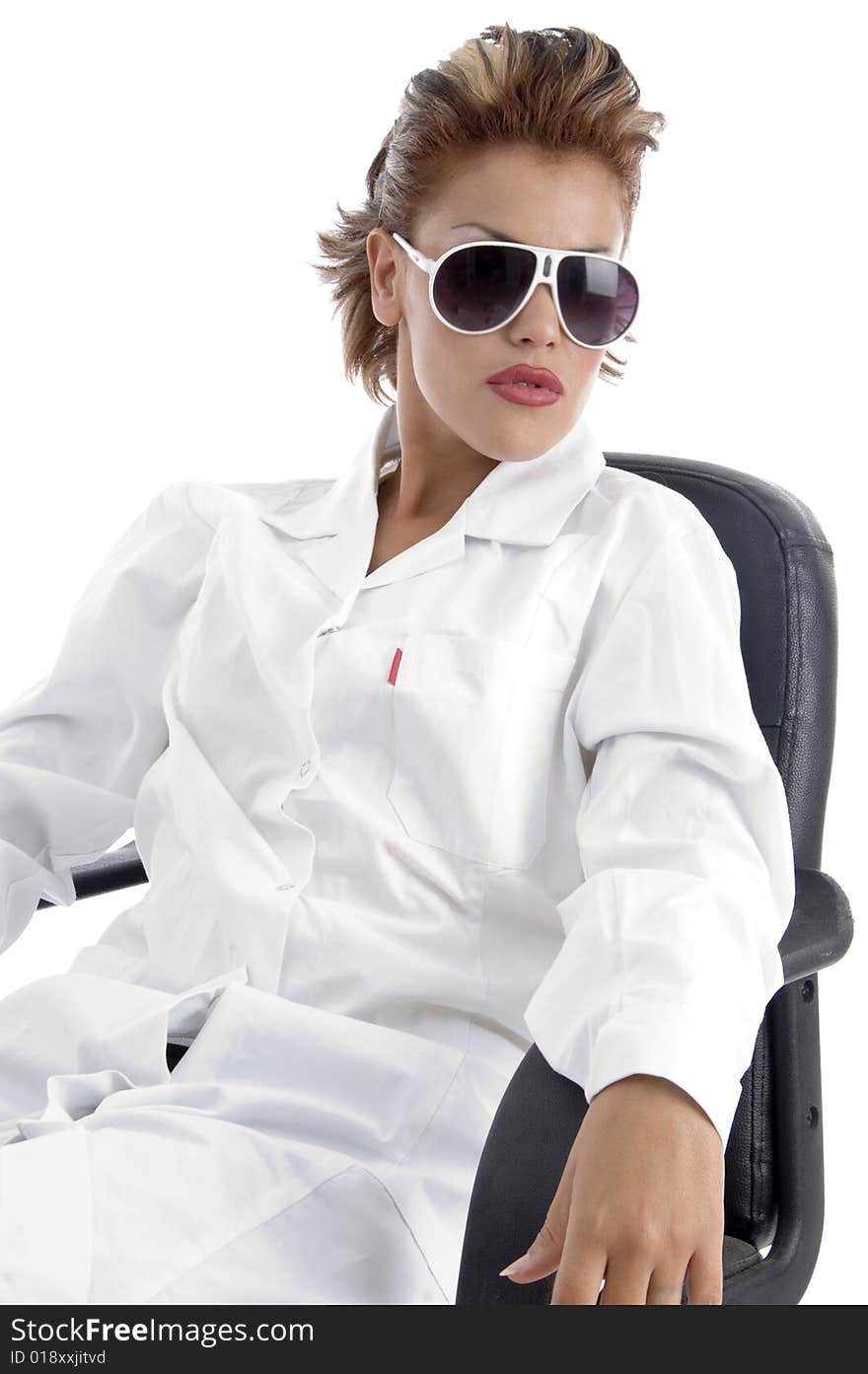 Doctor posing with sunglasses