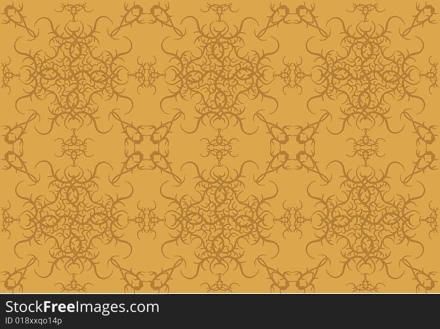 Seamless background with floral elements. Additional vector format in EPS (v.8).