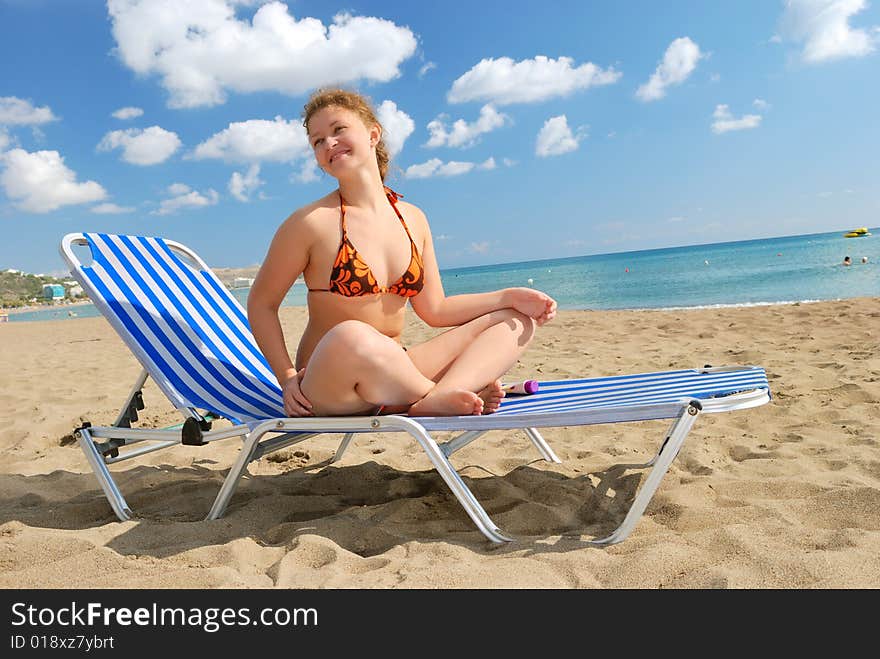 Nice girl on the beach