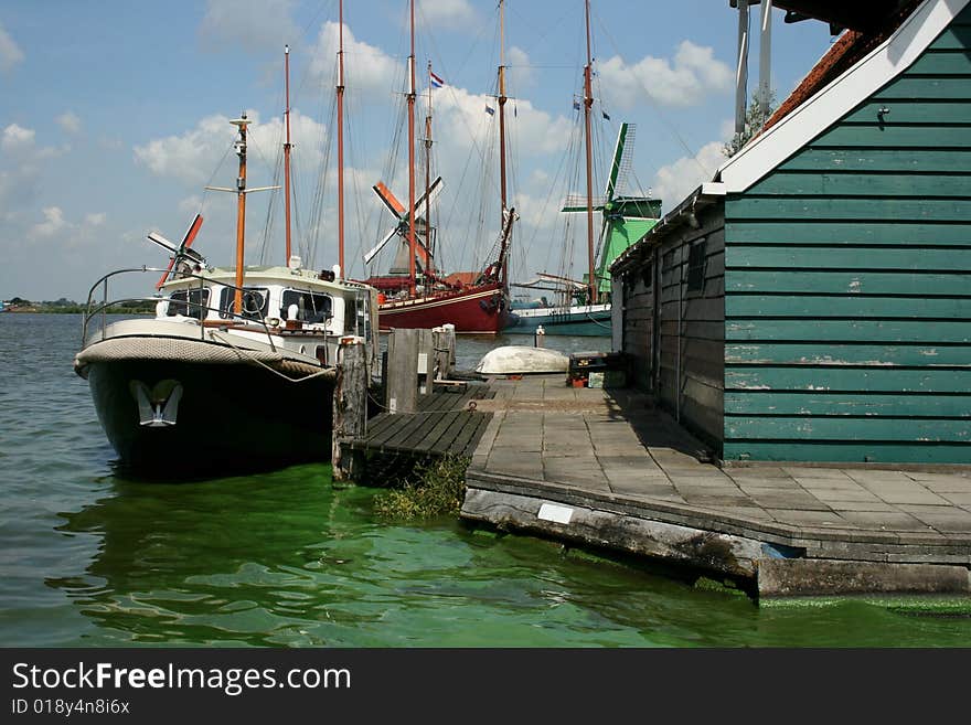 Zaanse Schans In Netherlands