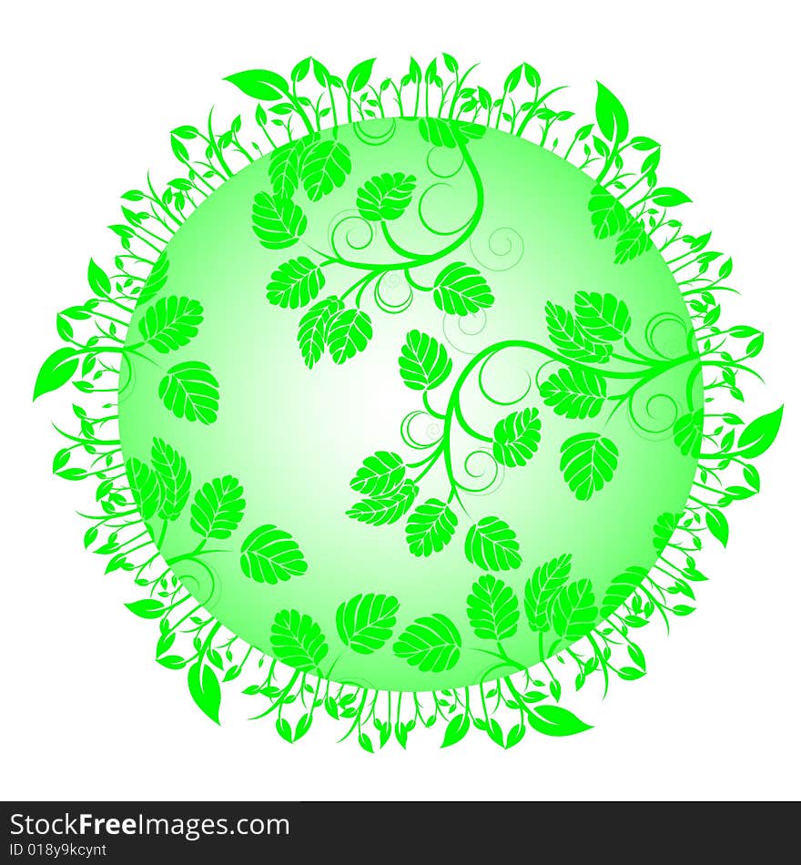 Leaves on circle