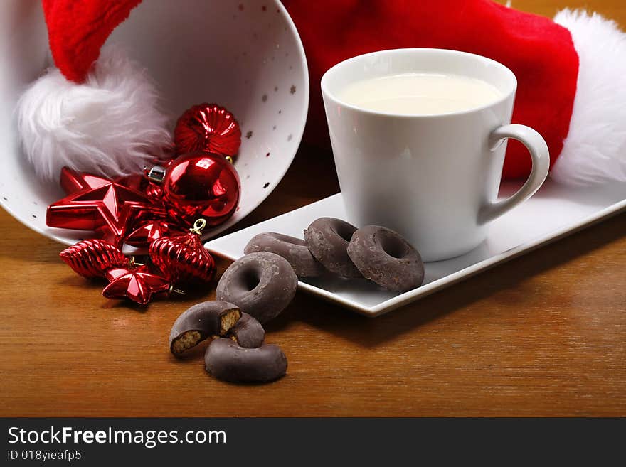 Milk and cookies for santa