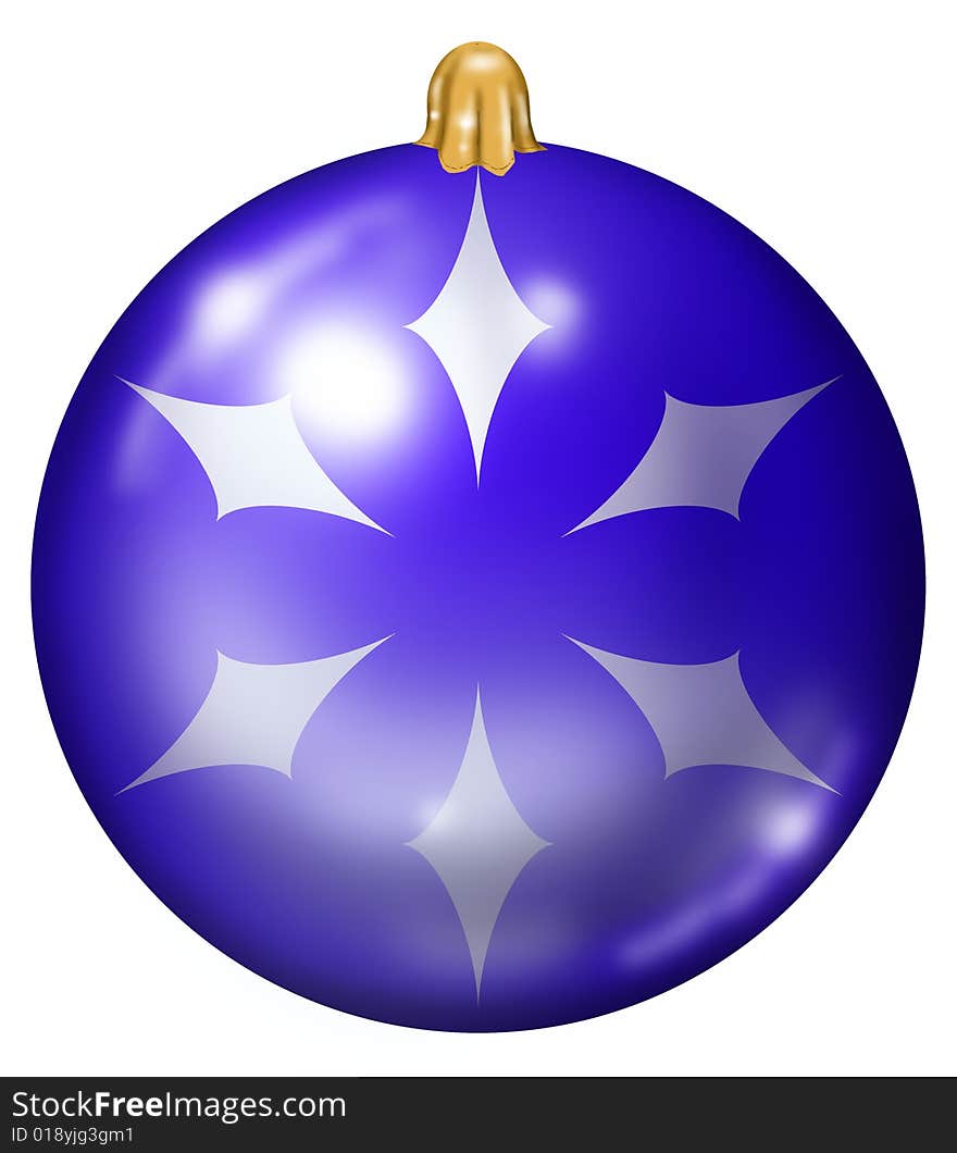 Blue Christmas Ball