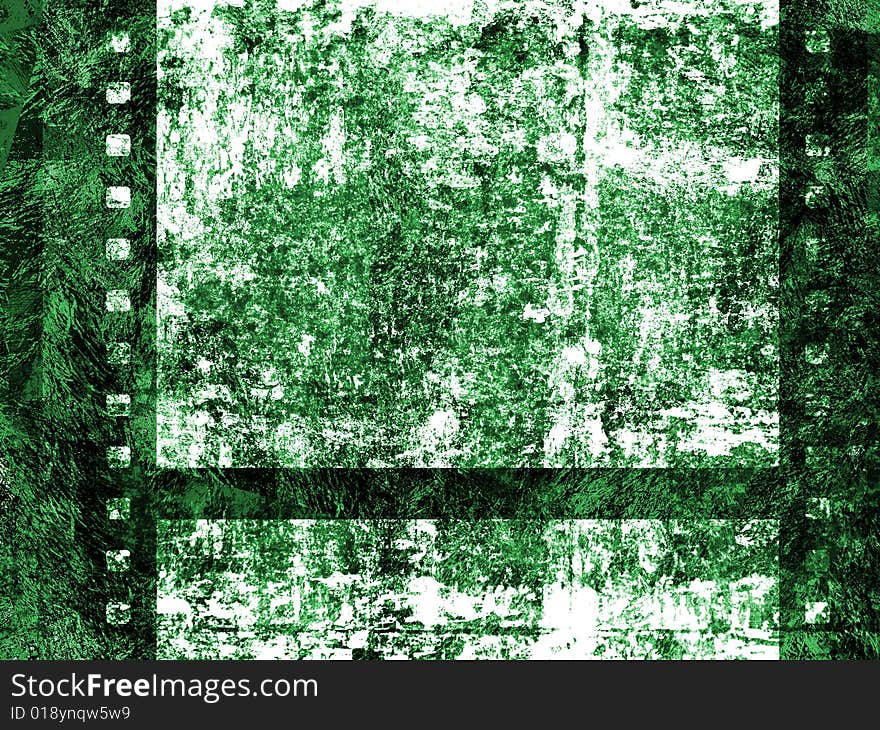 Background of old grunge film strip. Background of old grunge film strip.