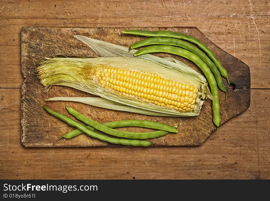 Green beans and corn