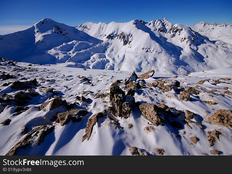 Winter mountains