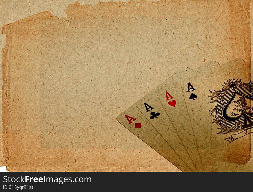 Playing cards design as a background. Playing cards design as a background