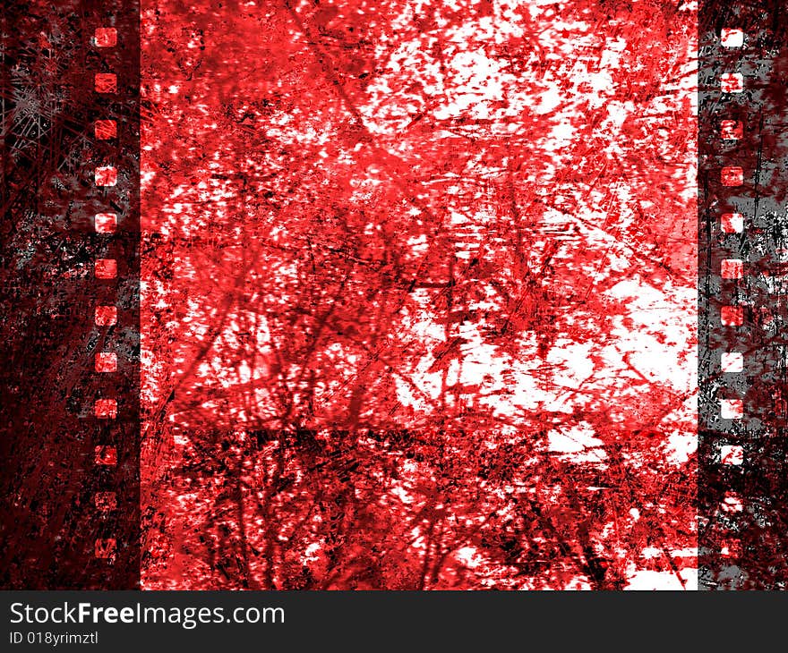 Background of old grunge film strip. Background of old grunge film strip.