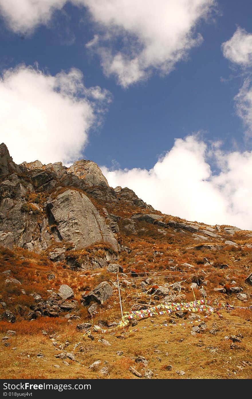 View of sikkim in a beautiful day