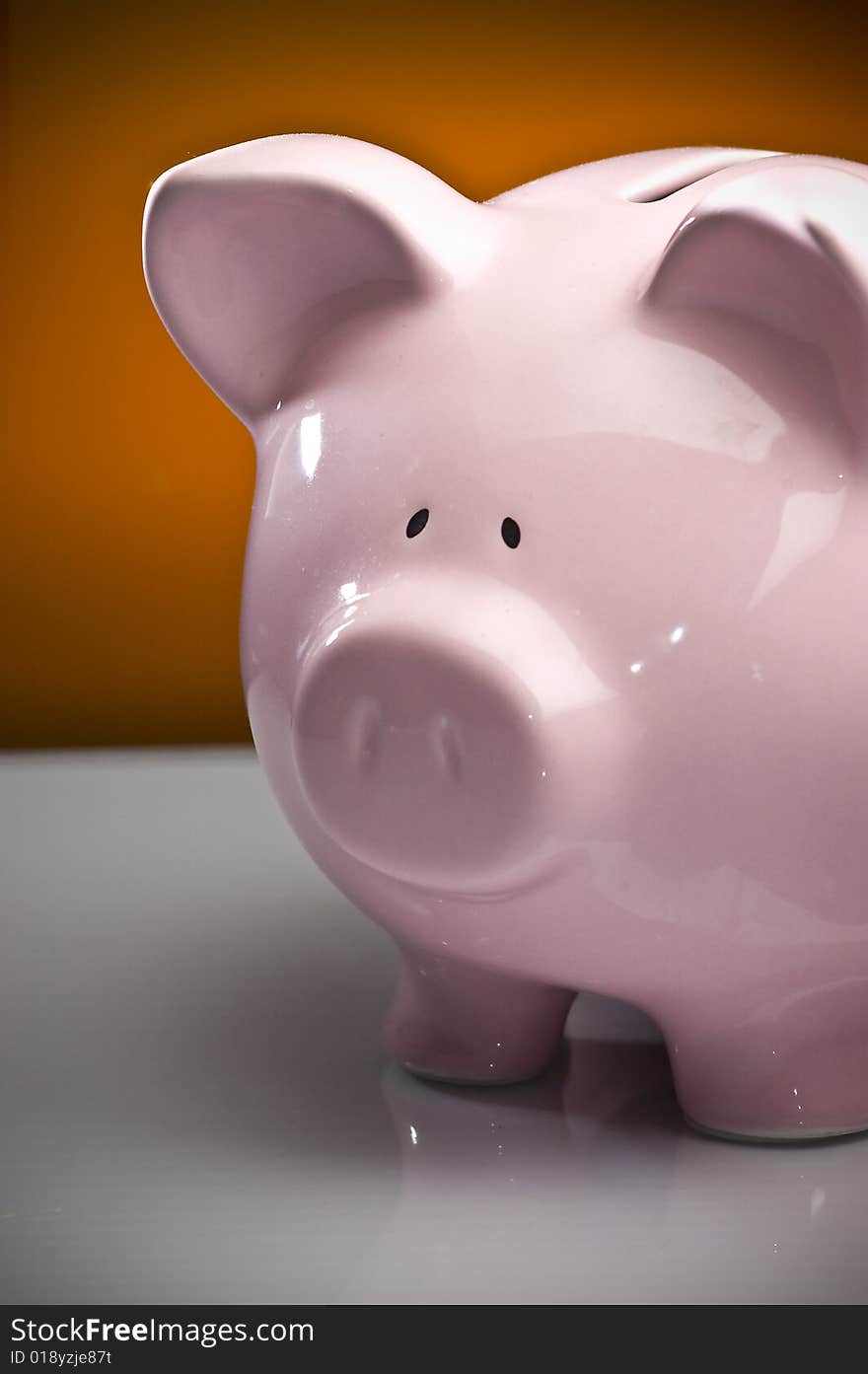 Pink piggy bank