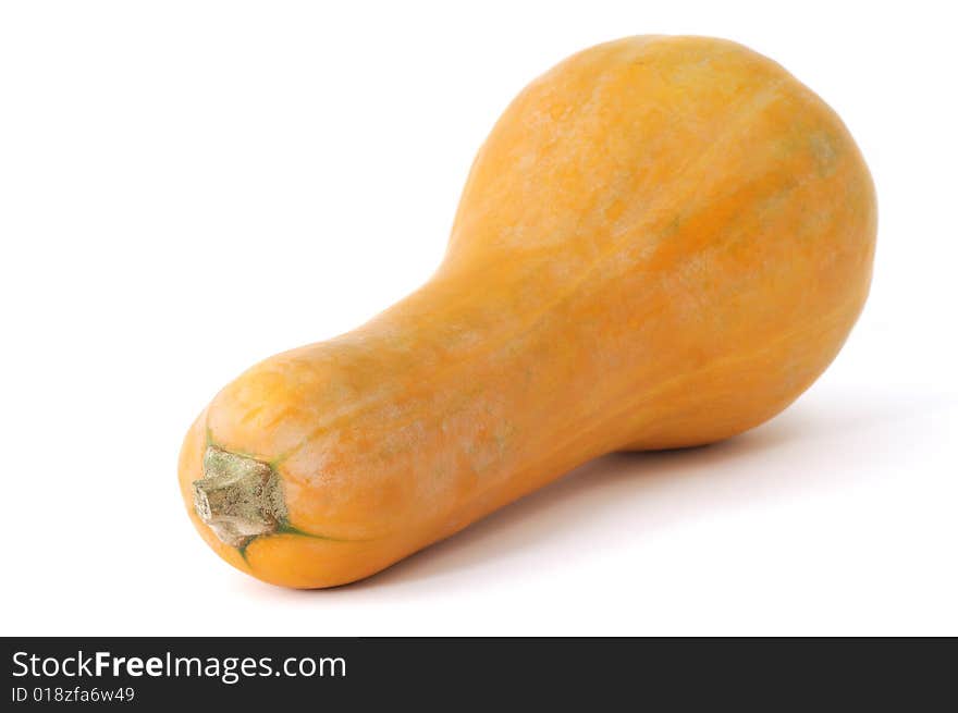 Isolated pumpkin on white background, raw food