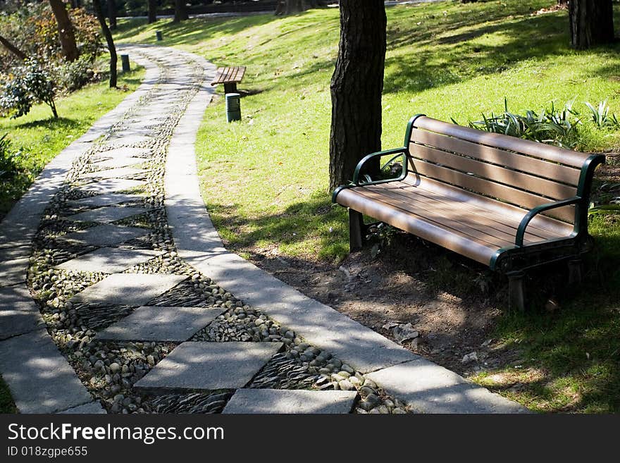 The path of garden shanghai china. The path of garden shanghai china.