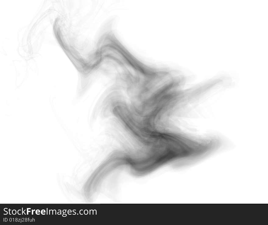 black smock isolated on  white