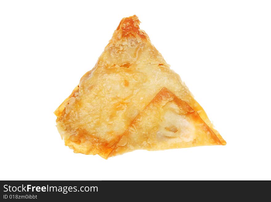 Samosa isolated on a white background. Samosa isolated on a white background