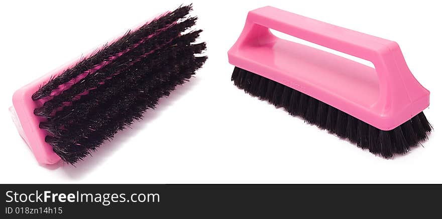 Plastic clothes brush