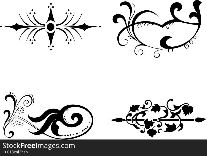 Vintage patterns for design. Vector illustration