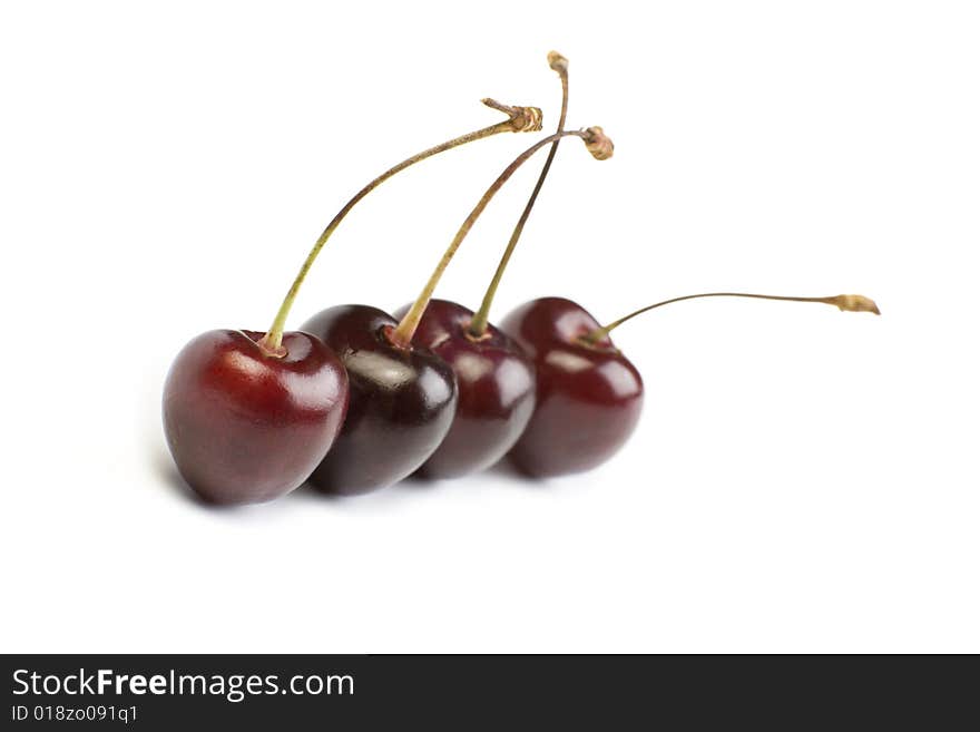 Four fresh cherry