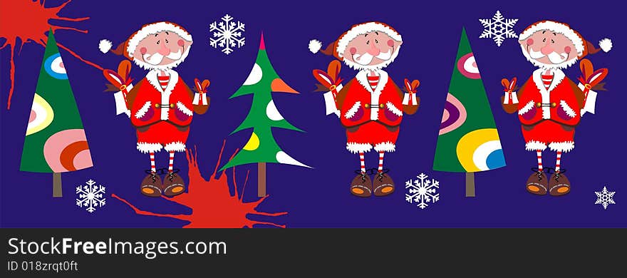 Vector Santa