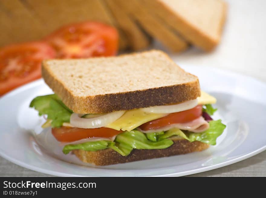 A delicious and healthy sandwich