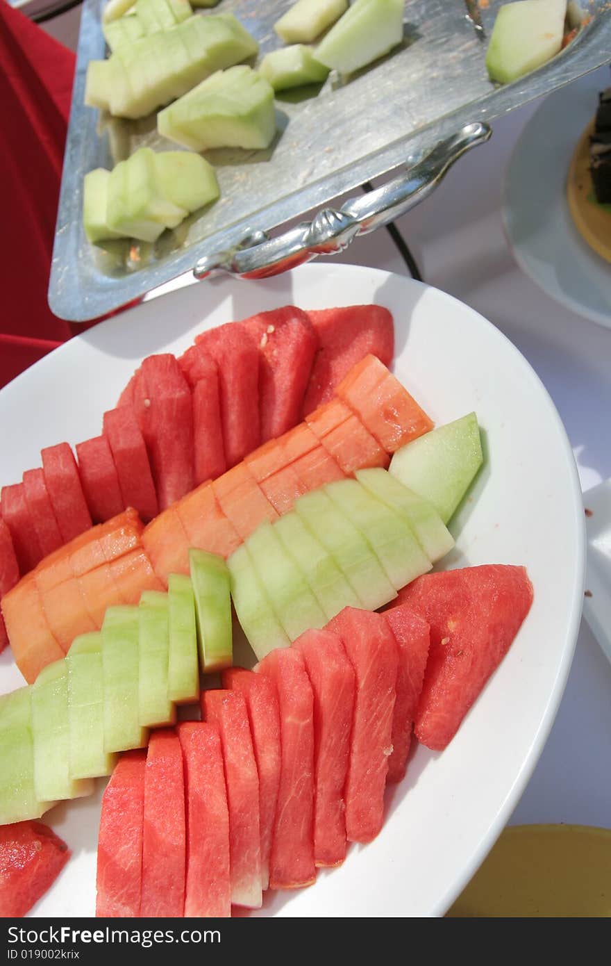 Fruit at buffet