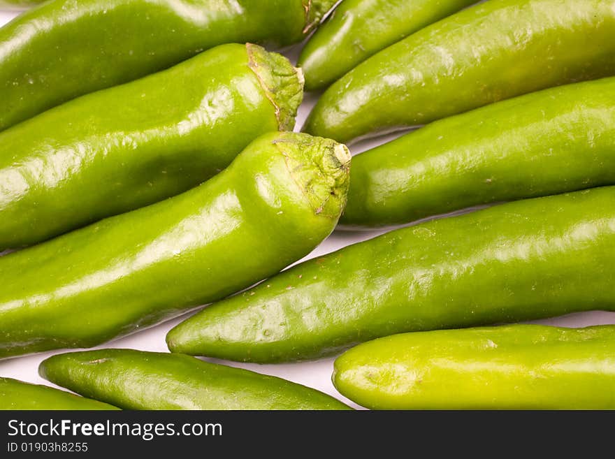 Green Hot Peppers