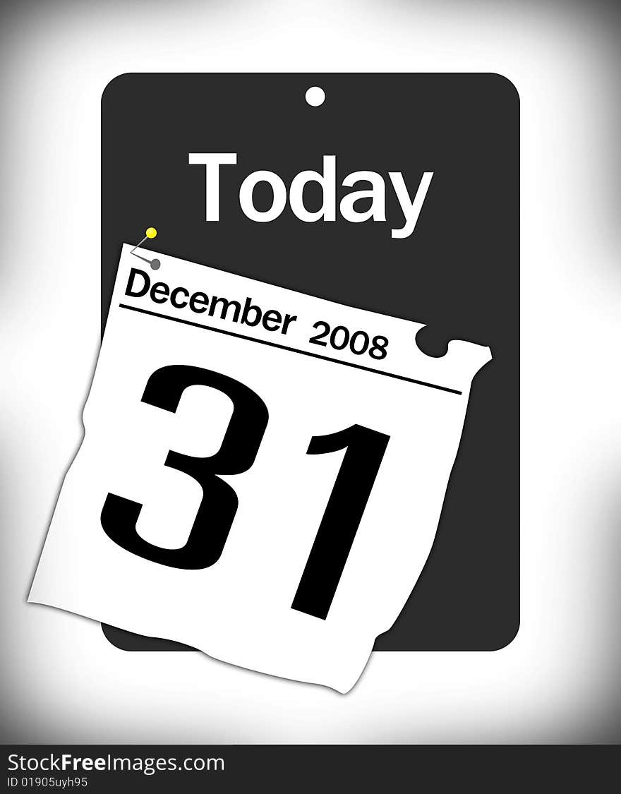 Last day of the year, calendar date December 31. Last day of the year, calendar date December 31