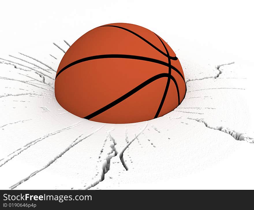 Front View Of Basket Ball