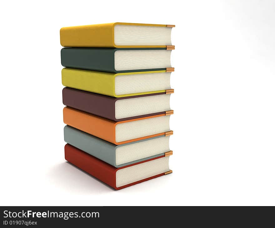 Three Dimensional Bundle Of Books