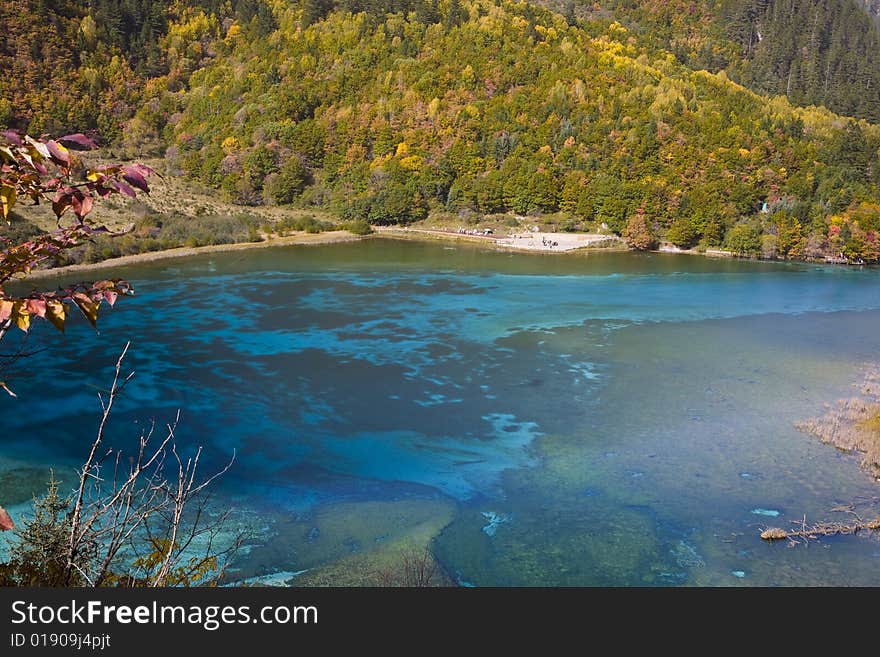 Colorful lake