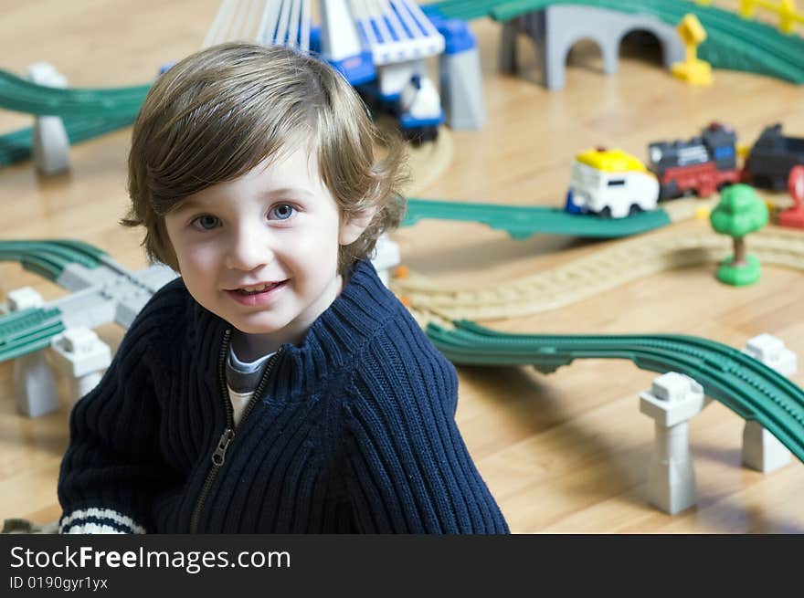 Portrait of little boy smiling