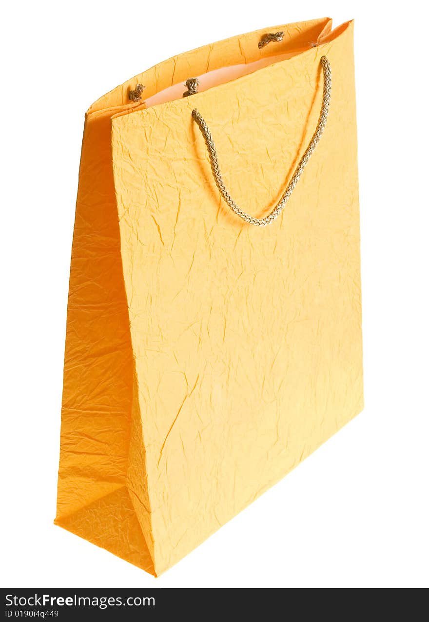 Shopping bag isolated on white background.