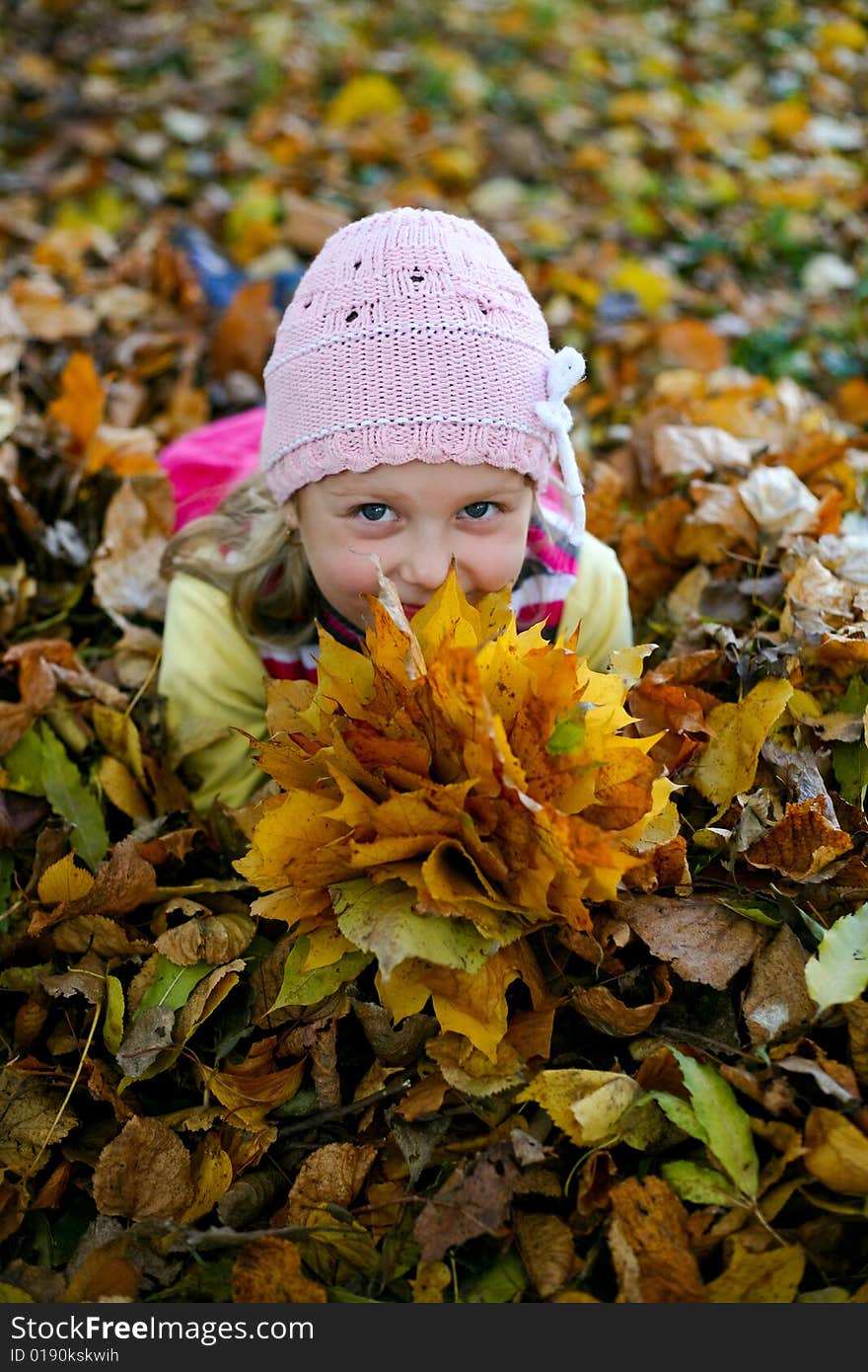 Little Girl In A Park