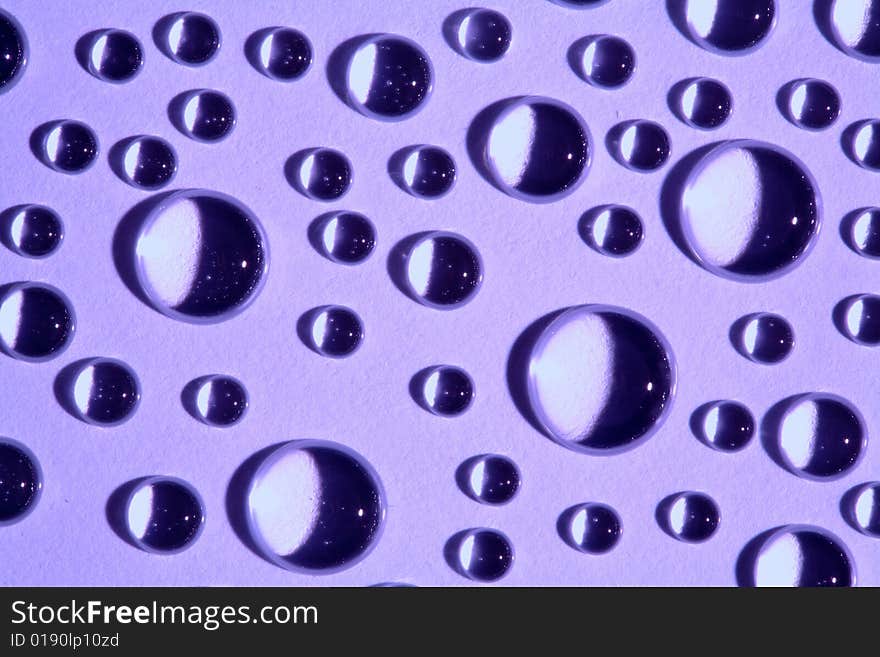 Water drops on glass