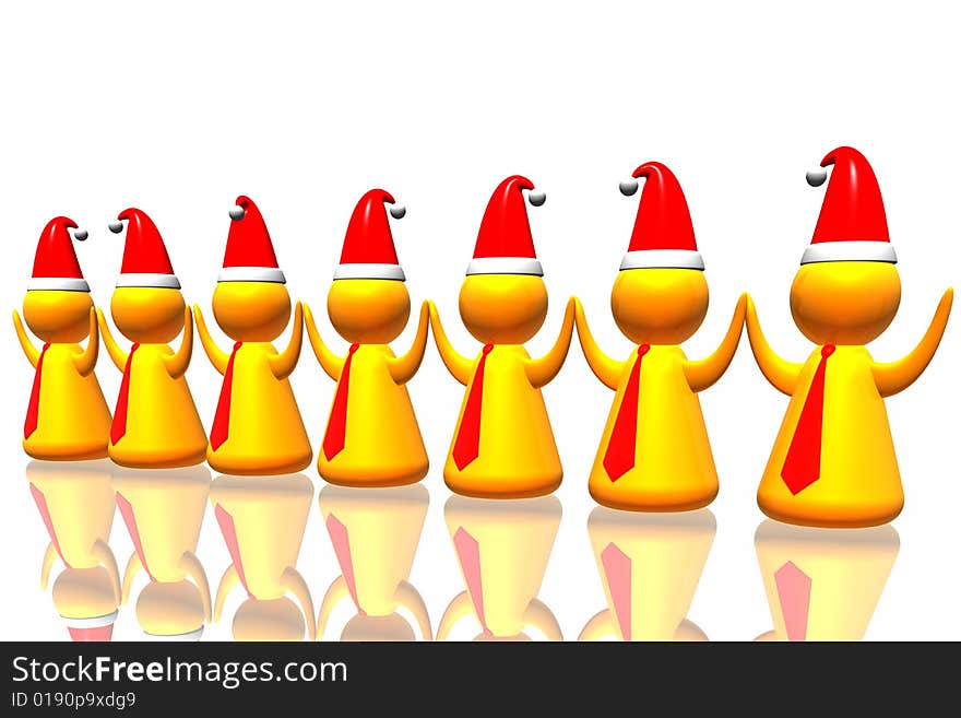 Business santa army