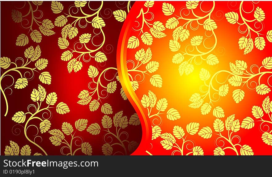 Beautiful floral background, vector illustration