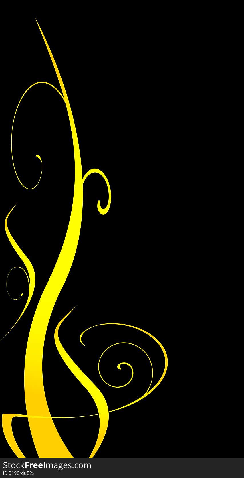 Yellow Vector Ornate