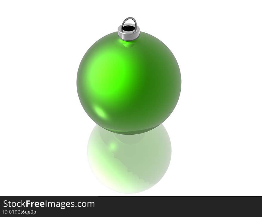 Christmas decoration on the white background