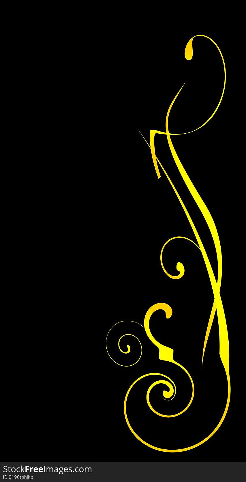 Yellow vector ornate